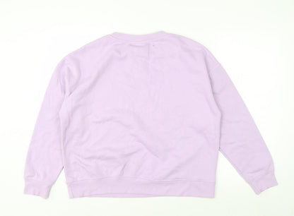 Disney Stitch Lilac Women's Sweatshirt UK 12/14 Medium Cotton Blend