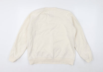 Crew Clothing Company Women’s Ivory Cotton Blend Sweatshirt Size 14