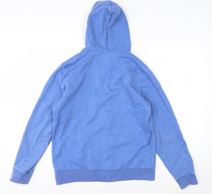 Steel & Jelly Men's Blue Full Zip Hoodie M Cotton Blend