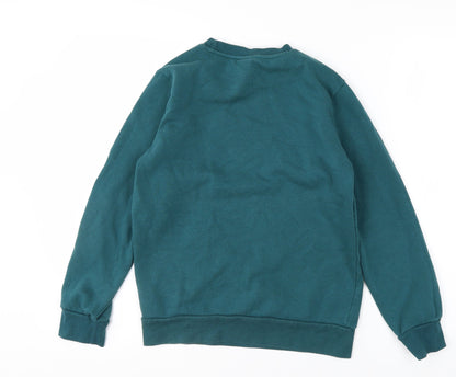 Champion Boys Green Pullover Sweatshirt 11-12 Years Crew Neck Fleece
