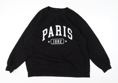 Next Women's Black Paris 1982 Pullover Sweatshirt Size 22