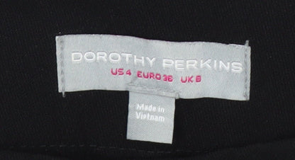 Dorothy Perkins Womens Black Size 8 Polyester Tapered Trousers