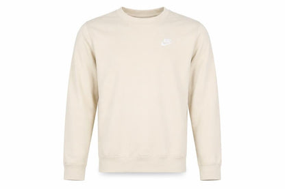 Nike Mens Beige XS Crew Neck Sweatshirt Cotton Blend Fleece