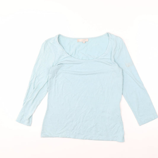Hobbs Women’s Blue 3/4 Sleeve Rayon Jersey Top Size S