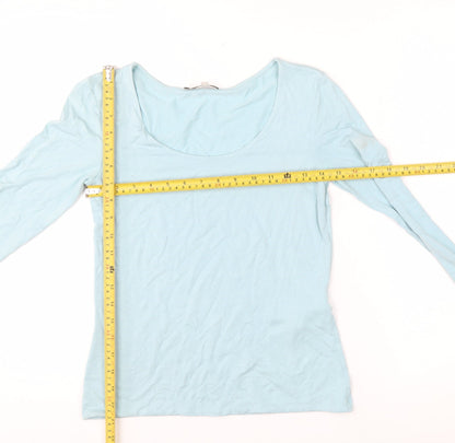 Hobbs Women’s Blue 3/4 Sleeve Rayon Jersey Top Size S