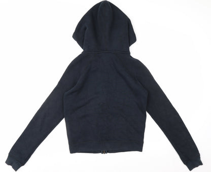 Nike Women's Black Full Zip Hoodie Size S Cotton Blend