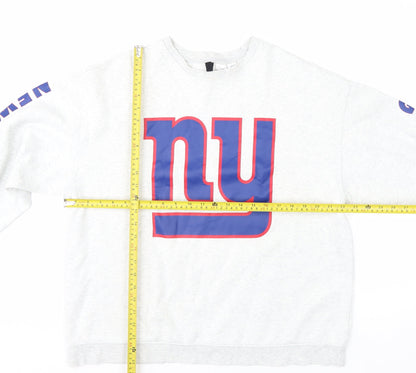 H&M Divided Women's Grey NY Giants Pullover Sweatshirt Size M