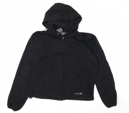 Harley-Davidson Men's Black Full Zip Hoodie M Classic Biker Style