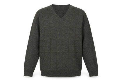 Marks & Spencer Men’s Green Lambswool V-Neck Jumper Medium