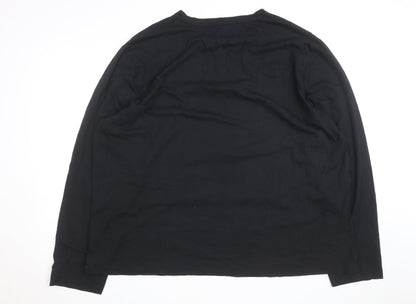 Disney Men's Black Jack Skellington Long Sleeve Halloween Top Size L
