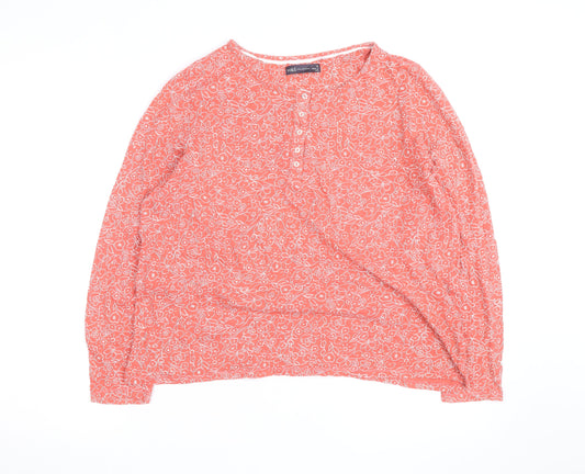 Marks and Spencer Women’s Orange Floral Tunic Blouse Size 18
