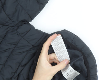 Jack & Jones Men's Black Puffer Jacket Hooded Size S