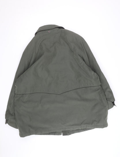 Broketex Women's Green Long Waterproof Rain Coat L