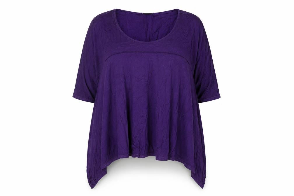 Ann Harvey Women’s Purple Cotton Tunic T-Shirt Size 18