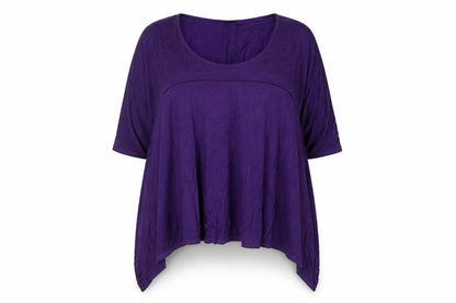 Ann Harvey Women’s Purple Cotton Tunic T-Shirt Size 18