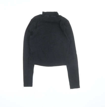 Jack Wills Womens Black Size 10 Roll Neck Long Sleeve Jumper