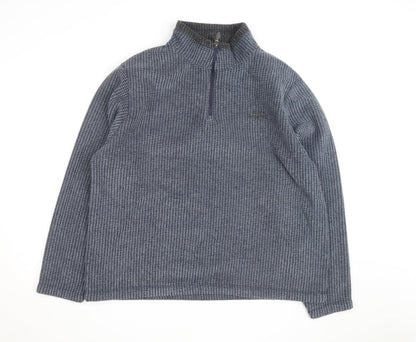 Weird Fish Men's Blue 2XL Half Zip Fleece Sweatshirt