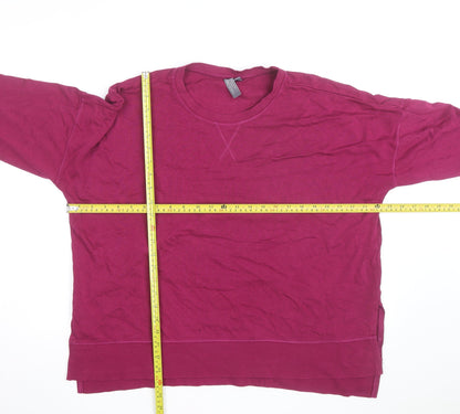 Sweaty Betty Womens Purple Long Sleeve Pullover Sweatshirt Size L