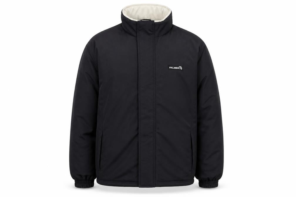 Palmer Men's Black XL Winter Puffer Jacket Polyester Stand-Up Collar