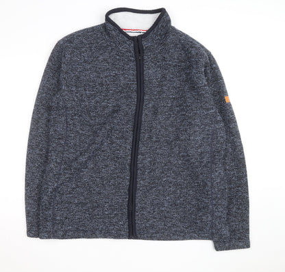 Charles Norton Men's Blue 2XL Full Zip Fleece Lined Jacket