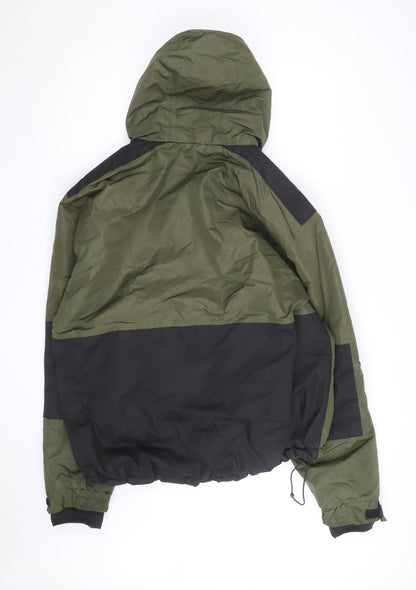 Crivit Men's Green Hooded Winter Parka Jacket Size L Outdoor Coat
