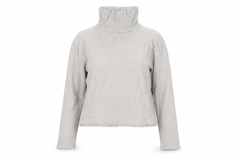 Uniqlo Women Beige Roll Neck Long Sleeve Jumper Size XS