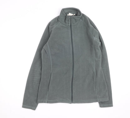 Mountain Warehouse Womens Grey Fleece Full Zip Jacket Size 12