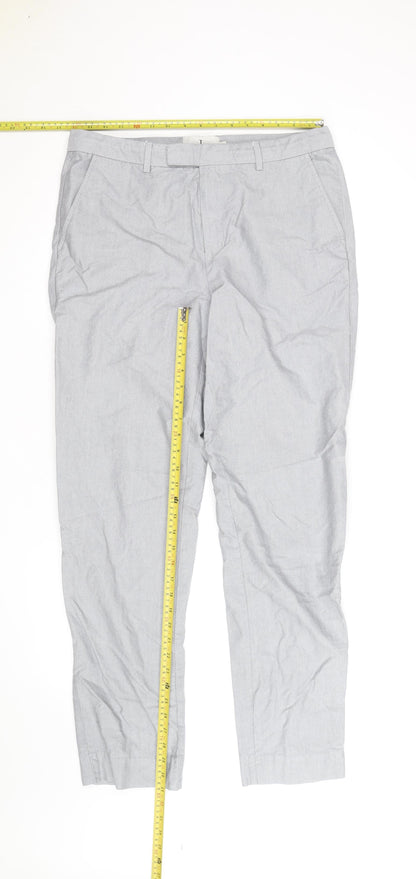 Jasper Conran Men's Grey Chino Trousers 34L Regular Fit