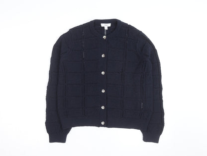 Marks and Spencer Men's Blue Cotton Knit Cardigan M