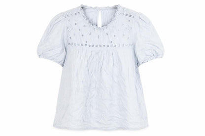 Vero Moda Women's Blue Cotton Tunic Blouse Size L
