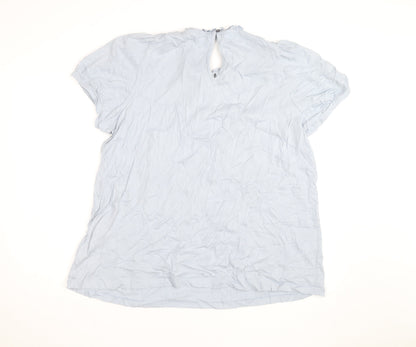 Vero Moda Women's Blue Cotton Tunic Blouse Size L