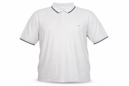 BadRhino Men's Beige 2XL Cotton Short Sleeve Polo Shirt