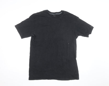 Calvin Klein Men's Black Cotton Crew Neck T-Shirt Size L