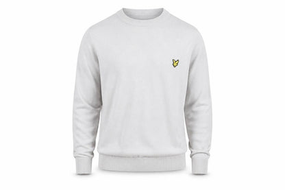 Lyle & Scott Men’s Grey Cotton Crew Neck Golf Jumper Size S