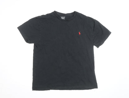 Ralph Lauren Men’s Black Short Sleeve Crew Neck Cotton T-Shirt M