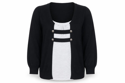 New Look Womens Black Size 14 Cardigan Lightweight Knit