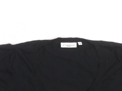 New Look Womens Black Size 14 Cardigan Lightweight Knit