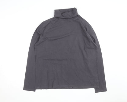 Rupert & Buckley Men's Grey Roll Neck Long Sleeve Pullover Sweatshirt M