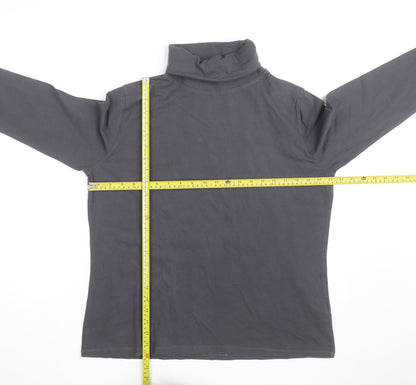 Rupert & Buckley Men's Grey Roll Neck Long Sleeve Pullover Sweatshirt M