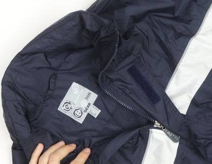 TCM Gear Men's Blue Windbreaker Jacket L Waterproof Outdoor