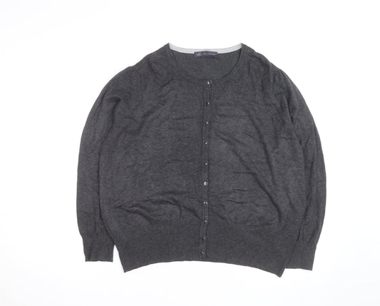 Marks and Spencer Women’s Grey Cashmere Cardigan Size 16