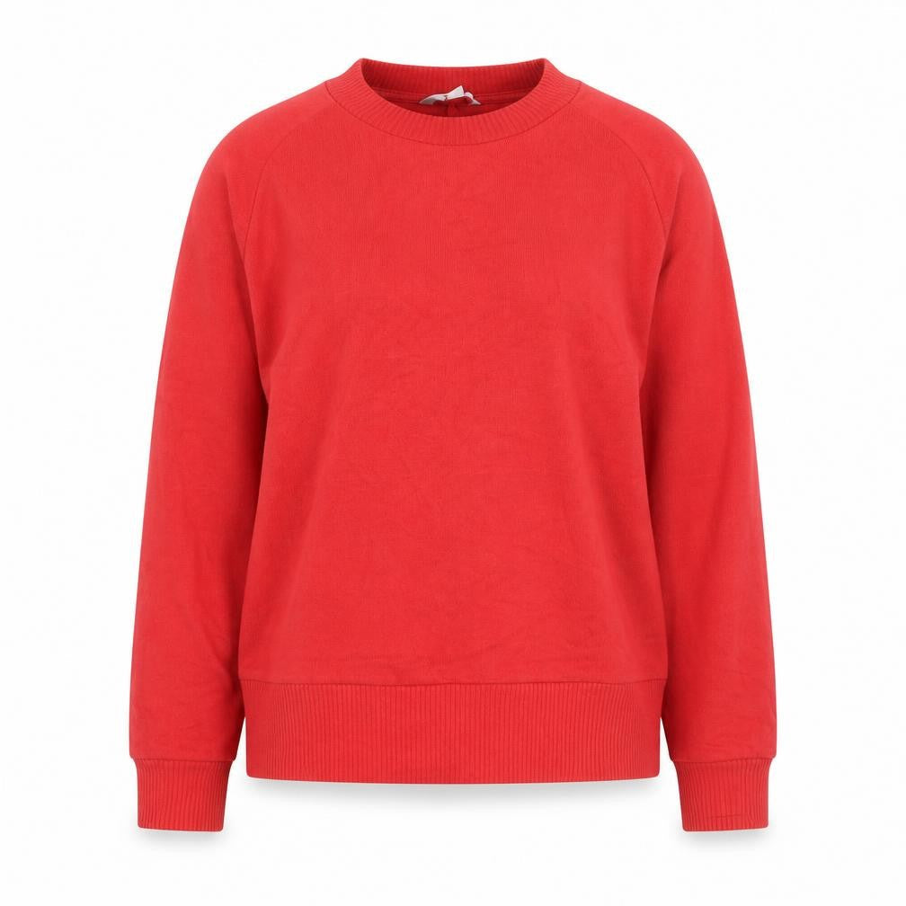 Next Women's Red Mock Neck Cotton Jumper Size M