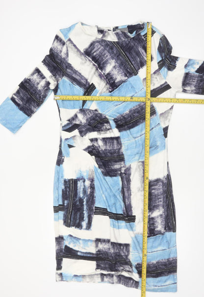 Phase Eight Women’s Multicoloured Geometric Sheath Dress Size 18