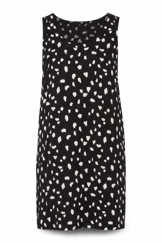 Marks and Spencer Women Black Viscose Shift Dress Size 12