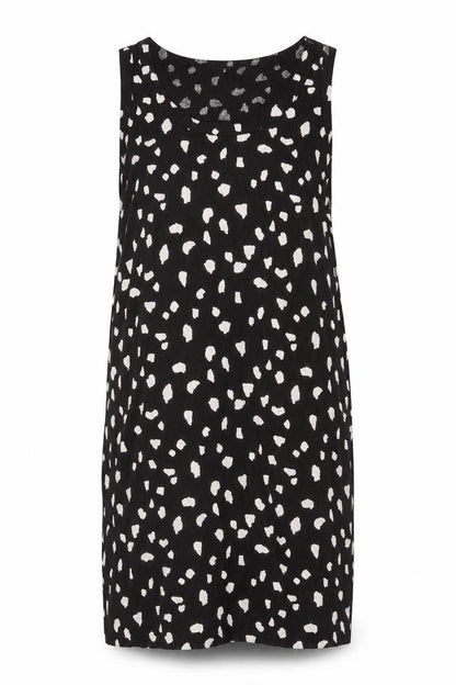 Marks and Spencer Women Black Viscose Shift Dress Size 12