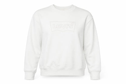 Levi's Women's White XS Cotton Blend Pullover Sweatshirt