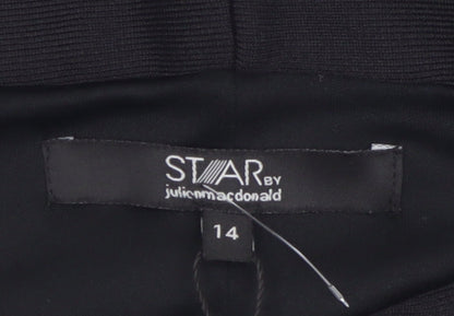 Star by Julien Macdonald Black Off Shoulder Slim Fit Women's Size 14 Top