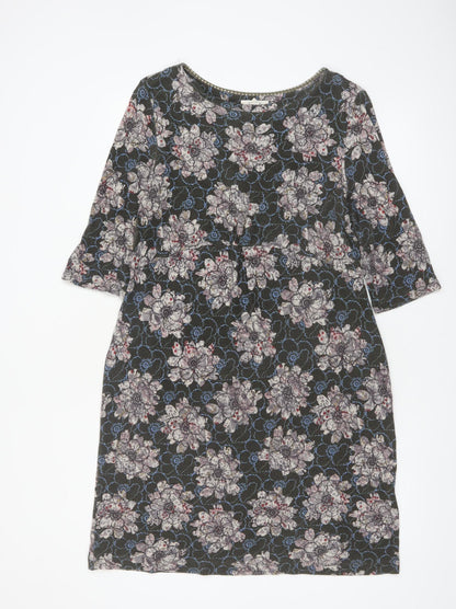 White Stuff Womens Multicoloured Floral Shift Dress Size 14