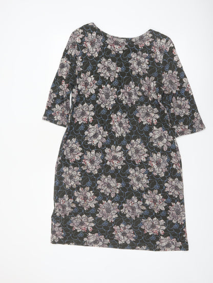 White Stuff Womens Multicoloured Floral Shift Dress Size 14