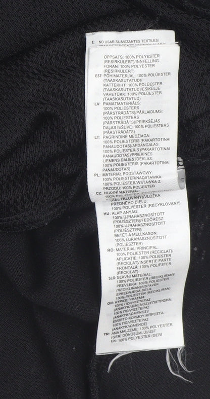 Adidas Men’s Black Large Pullover Sweatshirt Crew Neck Logo Sports Top